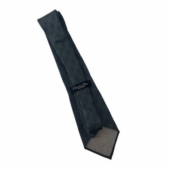 Christian Dior Monsieur Silk Tie Jewel Toned Green - Picture 4 of 7